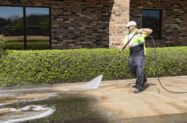 commercial concrete cleaning in carrollton